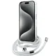Karl Lagerfeld dėklas iPhone 14 Pro su MagSafe, Choupette Head & Cord, skaidrus