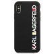 Karl Lagerfeld Glossy Bauhaus dėklas telefonui iPhone X / XS, juodas