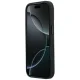 Mercedes Leather Crossed Lines MagSafe dėklas skirtas iPhone 17 Pro / 18 Pro, juodas
