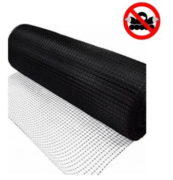 Tinklelis nuo kurmių 1.5x20 m (25 g/m2, 10x13 mm), juodas