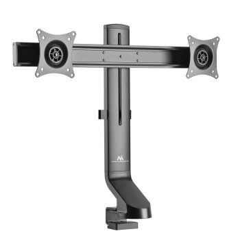 Maclean MC-854 dvigubas monitoriaus stalinis laikiklis, 17"-27", VESA, juodas