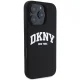 DKNY Silicone MagSafe dėklas iPhone 16 Pro Max telefonui, juodas