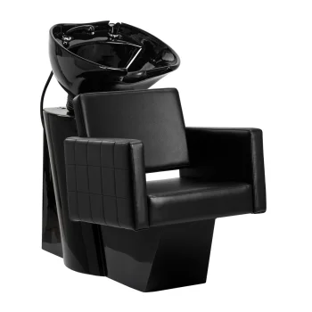 Gabbiano Ankara Hairdresser Washbasin with Chair, Black