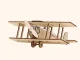 Medinis konstruktorius su saulės baterija Biplane Flying Star
