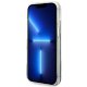 Guess Flower Liquid Glitter dėklas telefonui iPhone 14 Plus, mėlynas