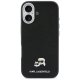 Karl Lagerfeld Karl & Choupette Saffiano MagSafe dėklas iPhone 17, juodas