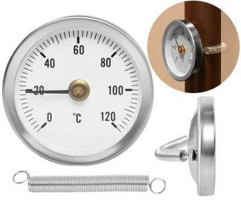 Clamp-on Dial Pipe Thermometer T8122, 0-120°C
