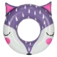 Inflatable swimming ring for kids, fox design, 80 cm, up to 60 kg