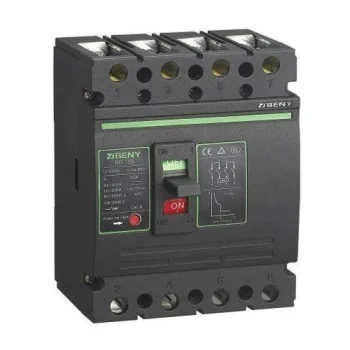 Nuolatinės srovės galios jungiklis DC 4P, 125A, 1000V DC, juodas