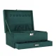 Jewelry Box Organizer with Lock, Green