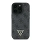 Guess iPhone 16 Pro Max dėklas Leather 4G Triangle Strass MagSafe, juodas