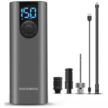 Elektrinė dviračio pompa Rockbros 42720001001 su LED ekranu, juoda