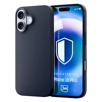 3mk Hardy Silicone MagCase dėklas iPhone 16 Plus, pilkas