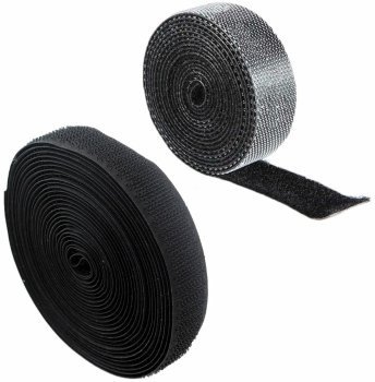 Cable Organizer Hook and Loop Tape, 3 m, black