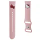 Hello Kitty išmaniojo laikrodžio dirželis Silicone Kitty Head (22 mm), rožinis