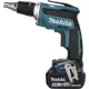 Akumuliatorinis gipskartonio suktuvas Makita DFS452TJX2 18V LXT su 2x 5.0 Ah akumuliatoriais