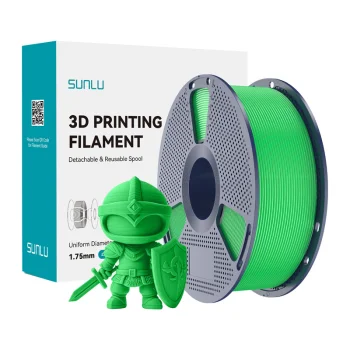 Sunlu PLA+ 3D spausdintuvo plastikas 1.75mm, žalias (PLA+ G)