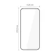 Apsauginis stiklas Tech-Protect Glass Fit+ Xiaomi 17T Pro (2 vnt.), juodas