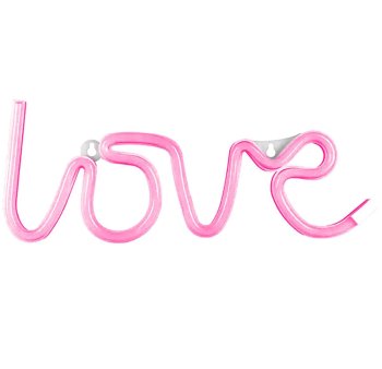 Decorative LED Neon Sign Love, Purple