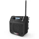 Statybų radijas PerfectPro DABPRO DAB+ FM Bluetooth, juodas
