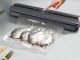 Rechargeable Vacuum Sealer for Food with 10 Bags Black-Grey
