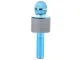Wireless Bluetooth Karaoke Microphone with Speaker and Voice Modulator, Blue