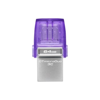 Kingston DT microDuo 3C 64GB USB atmintinė, violetinė