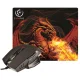 Žaidimų pelės ir kilimėlio rinkinys Rebeltec RED DRAGON