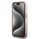Karl Lagerfeld IML Choupette Head & Monogram dėklas, skirtas iPhone 15 Pro, rožinis
