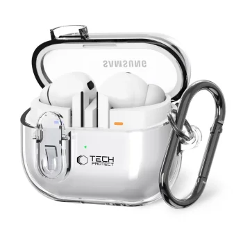 Tech-Protect FlexAir dėklas Samsung Galaxy Buds 3 / 3 Pro, skaidrus