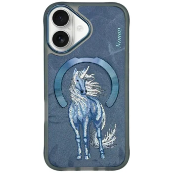 Nimmy Magnetic Fantasy Animal MagSafe dėklas iPhone 16, mėlynas