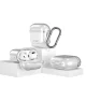 Ausinių dėklas Tech-Protect FlexAir, skirtas Apple AirPods 4, skaidrus