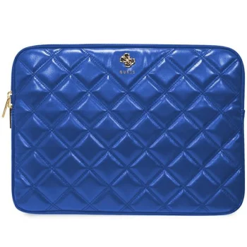 Guess Quilted 4G 14" nešiojamojo kompiuterio dėklas, mėlynas