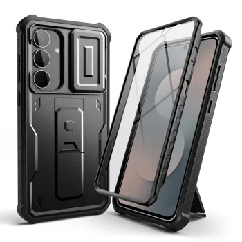 Tech-Protect Kevlar Cam+ Case for Samsung Galaxy S25 FE - Black