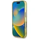 Guess IML Metal Glitter 4G Circle Triangle MagSafe dėklas telefonui iPhone 16, rudas