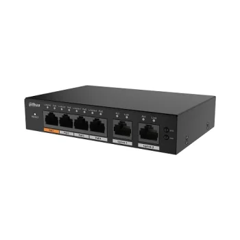 PoE tinklo jungiklis S4100-4GT2GT-60-C (4x PoE + 2x Gigabit Uplink)