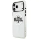 Karl Lagerfeld IML Karl Sketch Logo MagSafe dėklas iPhone 17 Pro Max, skaidrus