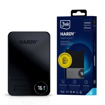 3MK HARDY MagSynergy Ni+ išorinė baterija, 5000mAh, 22.5W, juoda
