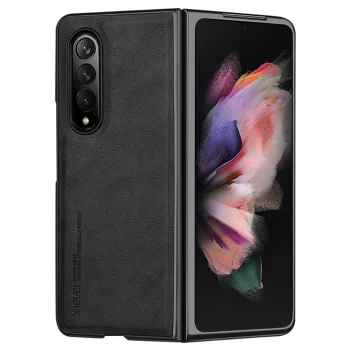Atverčiamas dėklas Samsung Galaxy Z Fold 3 5G, X-LEVEL Bojue-3, juodas