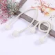 Magnetic Curtain Tie-Back with Pearl, White