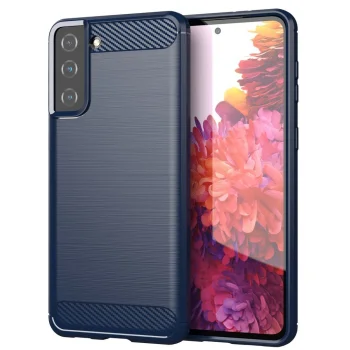 Lankstus TPU dėklas telefonui Samsung Galaxy S21+ 5G (S21 Plus 5G), mėlynas