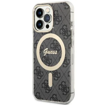 Guess dėklas iPhone 13 / 13 Pro 4G MagSafe, juodas