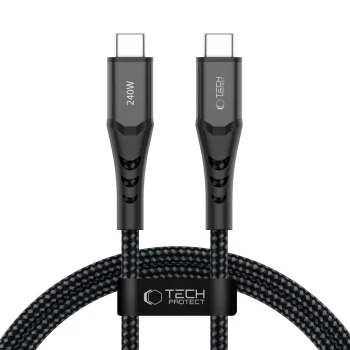 Tech-Protect Ultraboost UB11T USB-C / USB-C PD 240W Cable 100 cm - Black