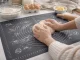 Silicone Pastry Mat 50x40 cm Non-Slip Dough Rolling Board, Grey