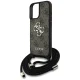 Guess 4G Big Logo Cord Strap Crossbody dėklas telefonui iPhone 16, rudas