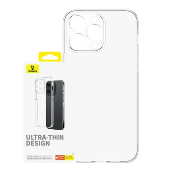 Dėklas Baseus OS-Lucent Series skirtas iPhone 15 Pro Max, skaidrus