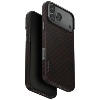 Uniq Keva EDGE Magclick dėklas, skirtas iPhone 17 Pro Max, oranžinis