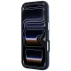 Karl Lagerfeld Grained Mono Resin Logo MagSafe dėklas iPhone 17/18 Pro Max, šviesiai mėlynas