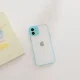 Silikoninis dėklas Samsung Galaxy A42 5G Milky Case, pusiau permatomas, mėlynas