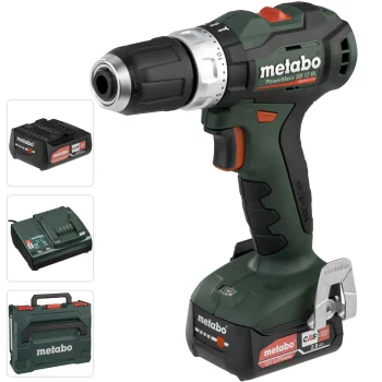 Metabo PowerMaxx BS 12 BL cordless drill/driver, 2 × 2.0 Ah